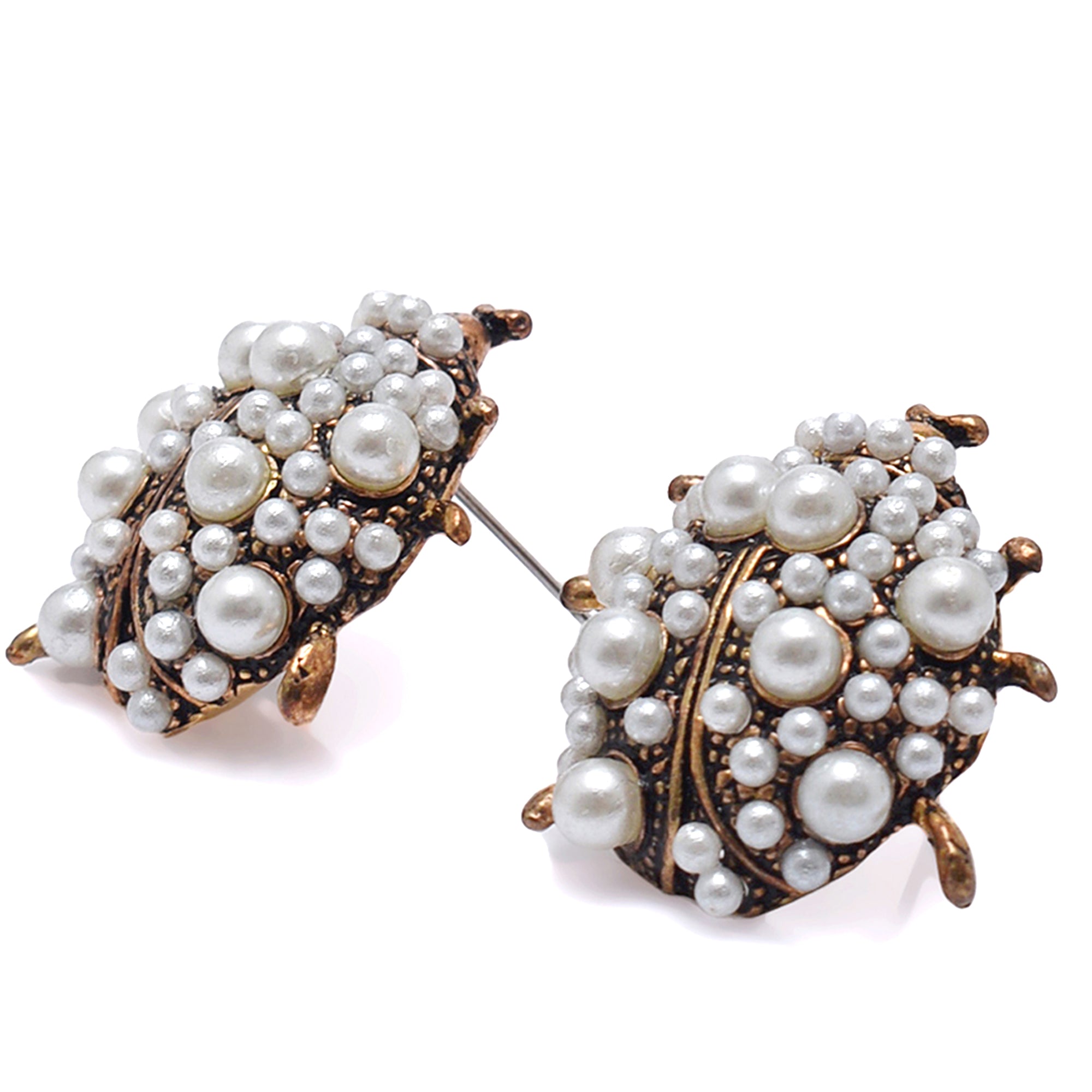 MISS LADYBUG EARRINGS WITH PEARL