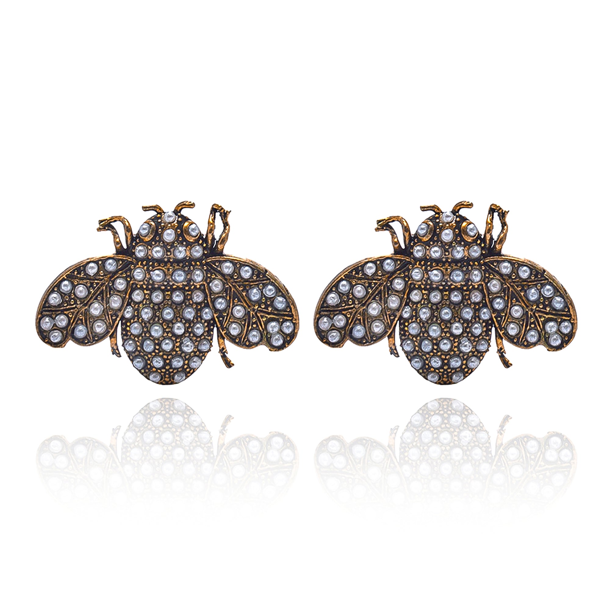 BE BEE EARRINGS WITH PEARL