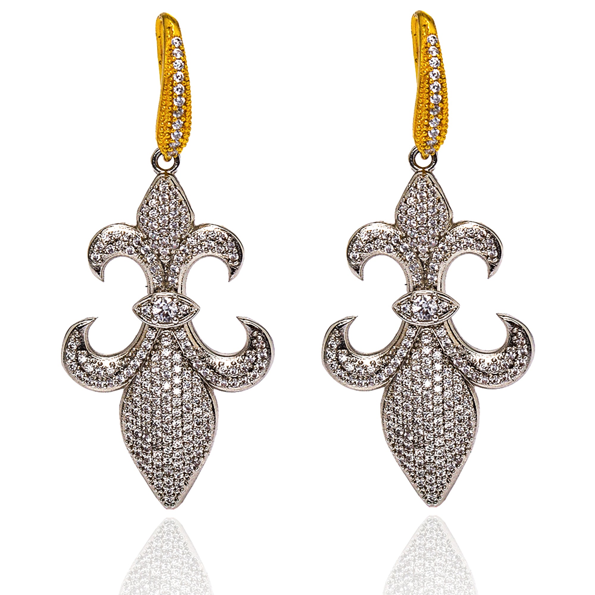 GOLDEN FLEUR DE LIS EARRINGS