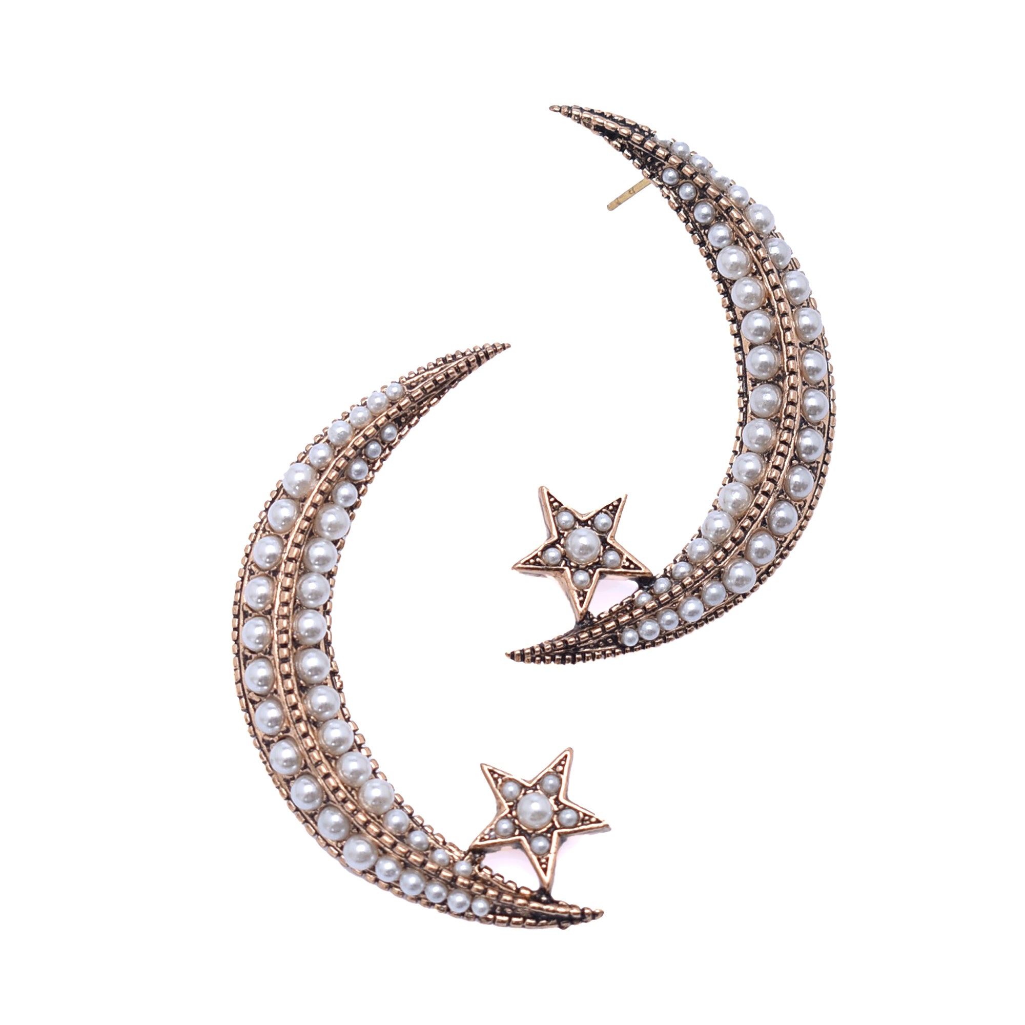 PEARL CRESCENT EARRINGS