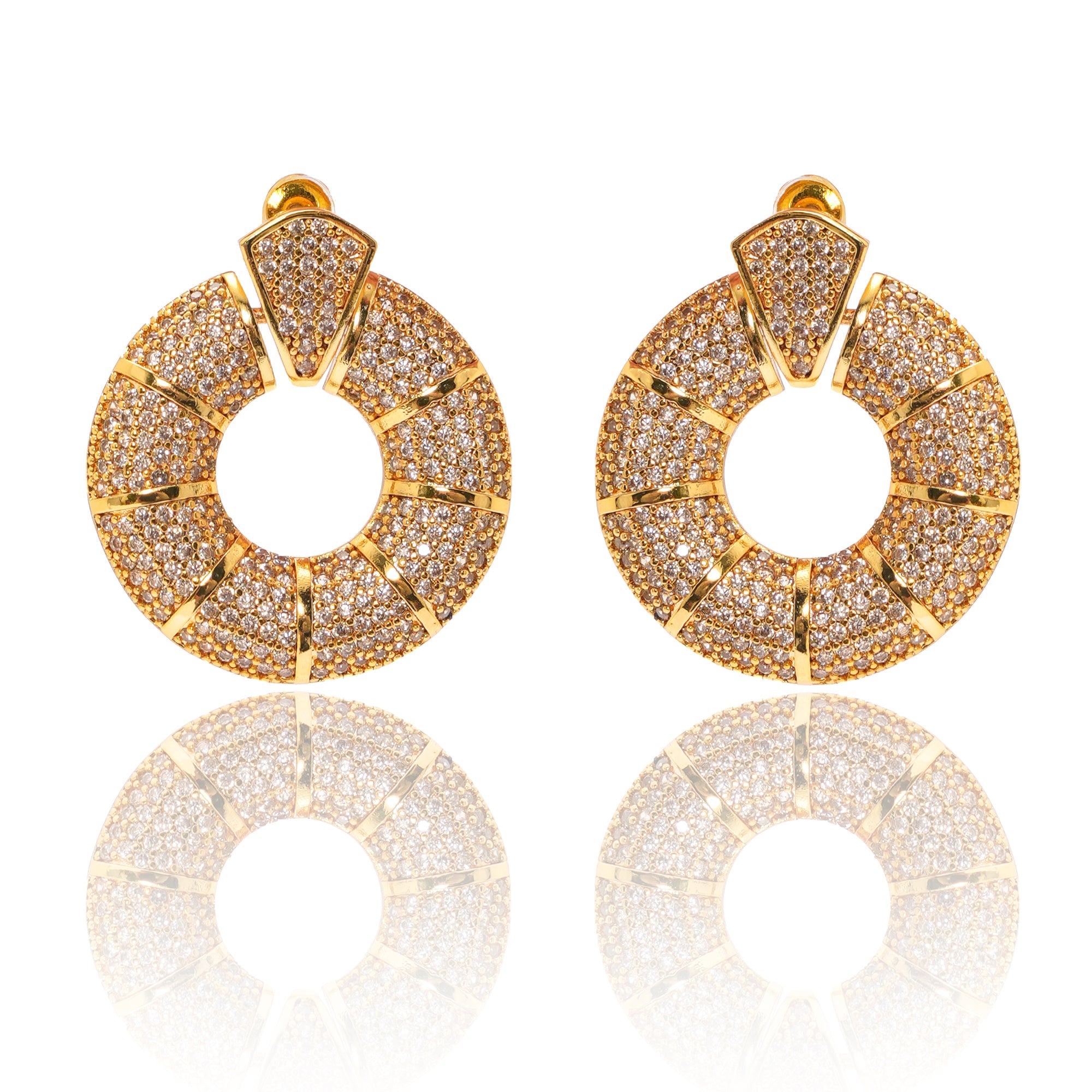 GOLD CIRCLE EARRINGS