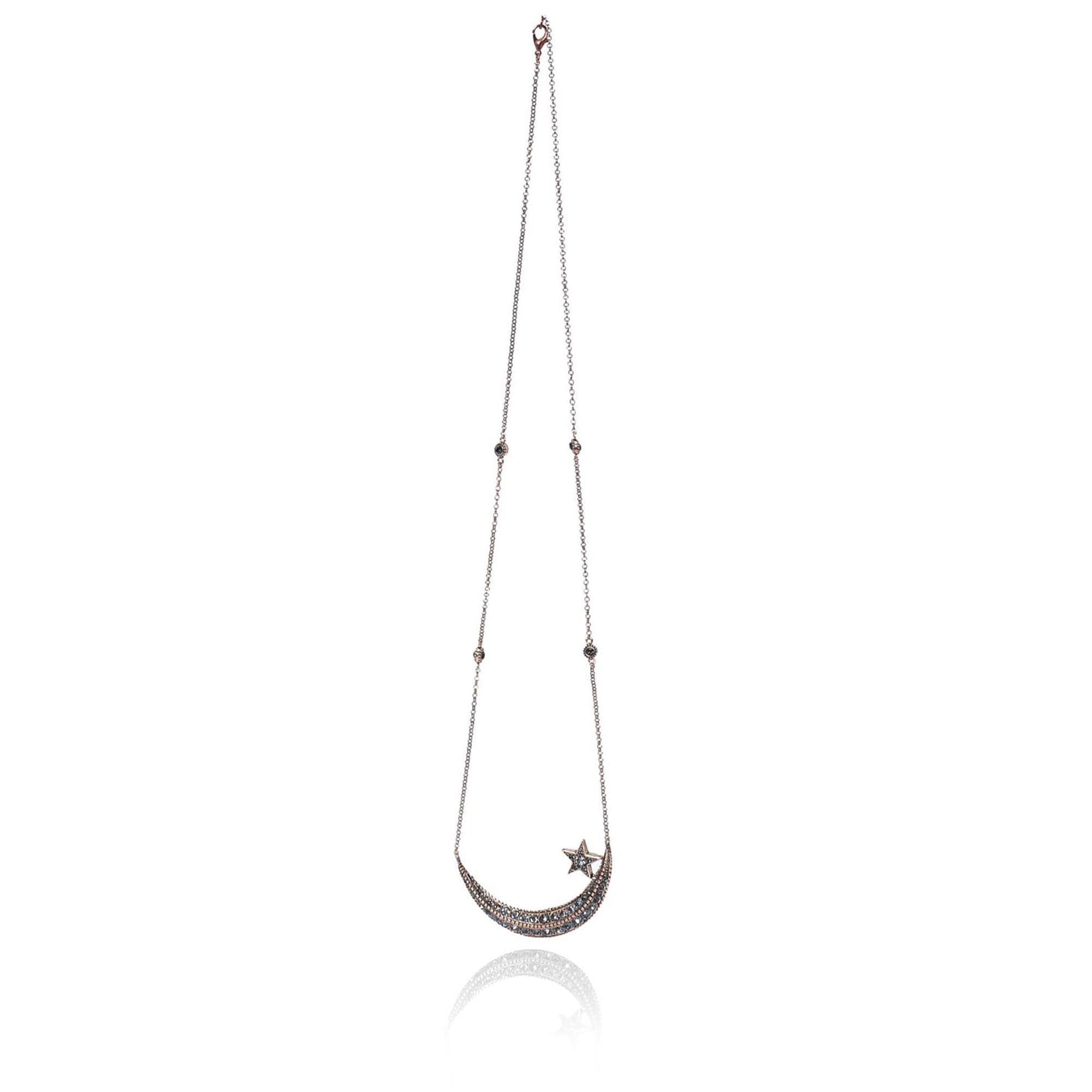 DIAMOND CRESCENT NECKLACE