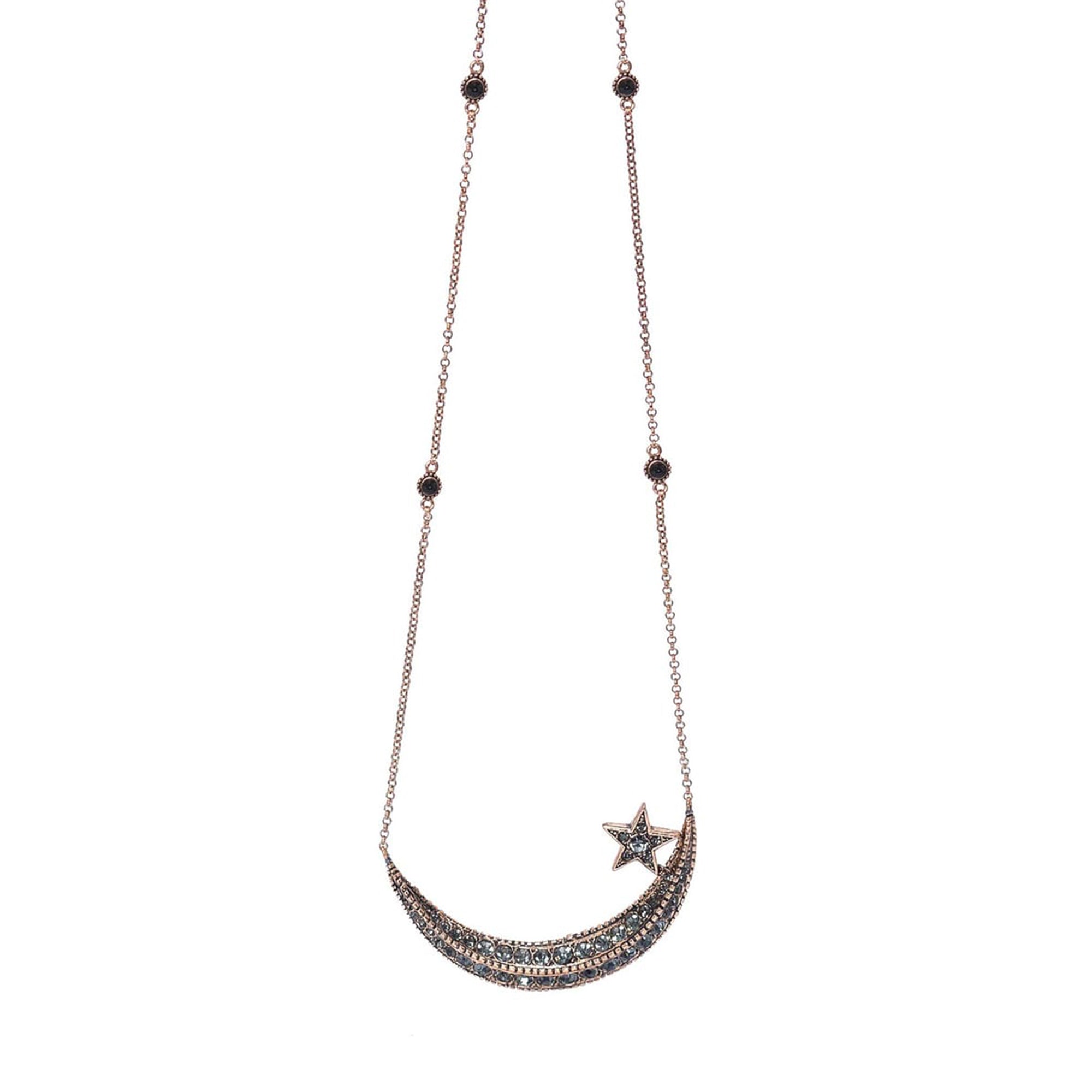 DIAMOND CRESCENT NECKLACE